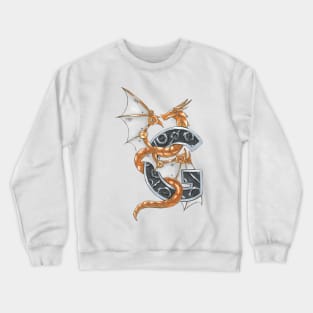 Gold gear dragon Crewneck Sweatshirt